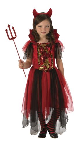 Rubies Diablica detský kostým veľkosť(110-122cm)