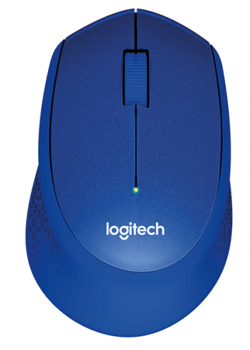 Logitech M330 Silent Plus modrá - Wireless optická myš