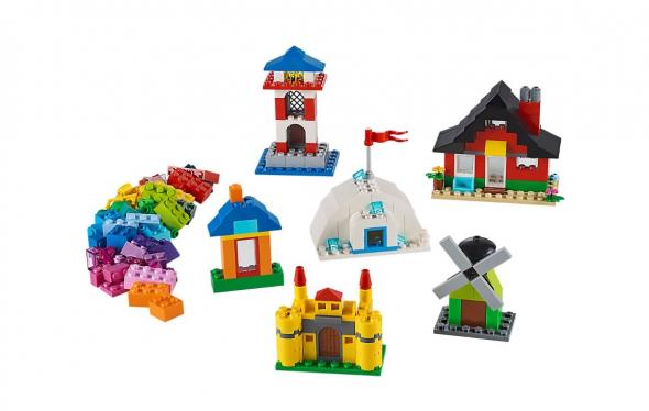 LEGO Classic Kocky a domčeky - Stavebnica