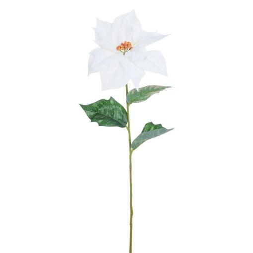 Vianočná ruža krémová 61cm - Umelé kvety