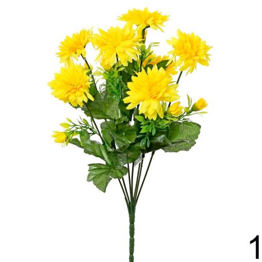 Kytica chryzantéma 35cm žltá - Umelé kvety