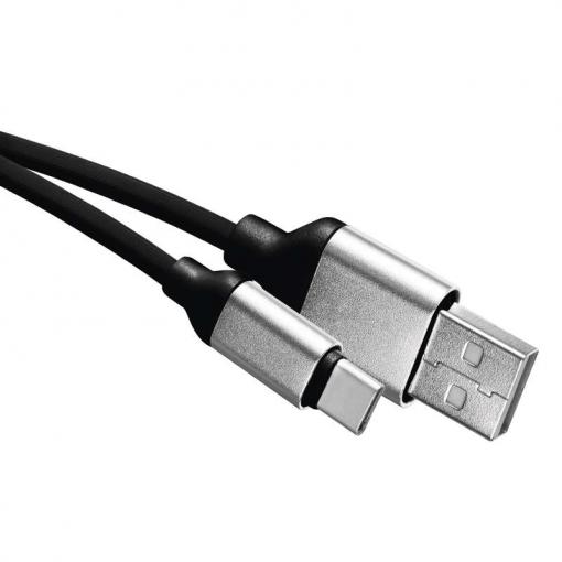 Emos Kábel USB-C 1m čierny - Prepojovací kábel