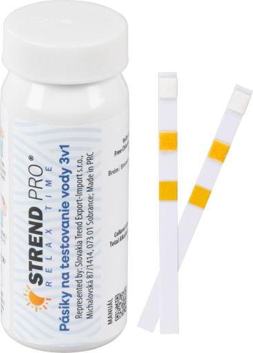 Strend Pro Pool Tester vody 3v1, ph, chlór, alkalita, pásiky