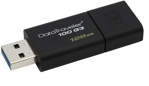 Kingston DataTraveler 100 G3 128GB čierny - USB 3.0 kľúč