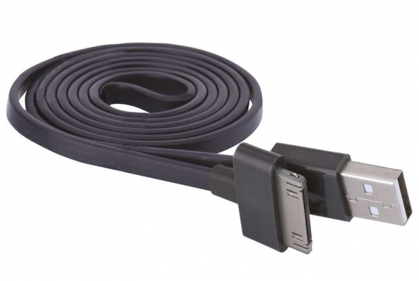 Emos 2.0 A/M - i30P/M - USB kábel na iPhone 1m čierny
