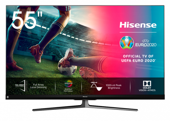 HISENSE 55U8QF  + súťaž o lístky na EURO 2024 - 4K LED TV
