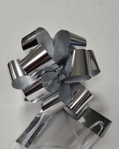 Stuha sťahovacia metal 3/100 strieborná - Stuha