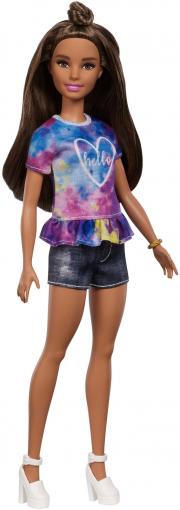 Mattel Barbie MATTEL Barbie Fashionistas modelka bruneta FYB31 - Bábika