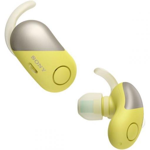 Sony WF-SP700NY žlté - Bezdrôtové slúchadlá s potlačením hluku na cvičenie