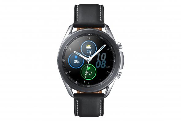Samsung Galaxy Watch3 45mm strieborné - Smart hodinky