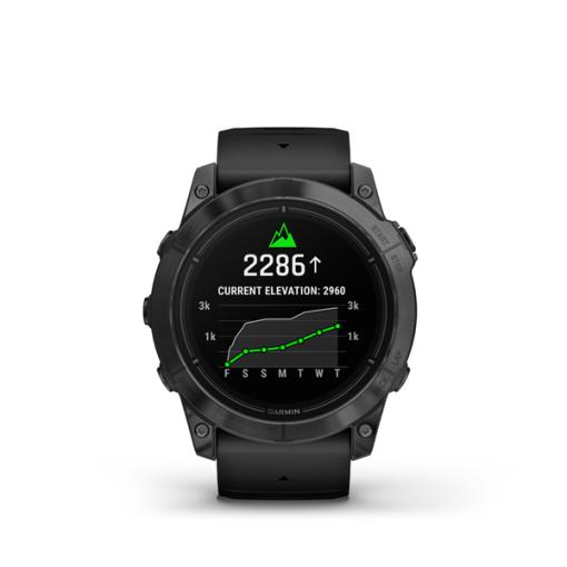 Garmin epix Pro (g2), 51mm, Slate Gray, Black band - Prémiové multi-športové smart GPS hodinky s AMOLED displejom a LED baterkou