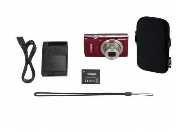 Canon IXUS 185 červený Essential kit - Digitálny fotoaparát