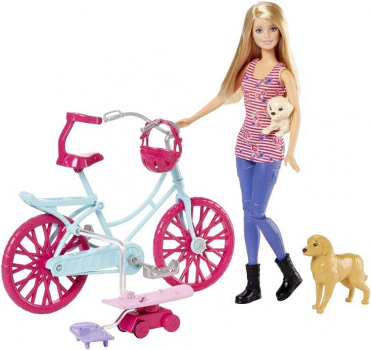 Mattel Barbie Cyklistka a psí akrobati - Bábika
