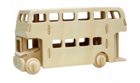 NiXiM Londýnsky autobus - Drevené puzzle