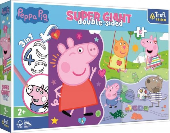 Trefl Trefl Puzzle 15 GIANT-  Peppa Pig