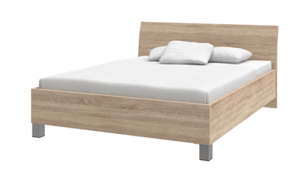 UNO P 160 FBAR - posteľ 160cm bez roštu a úložnýho priestoru, dub bardolino (407157)