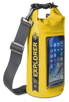 Celly Explorer 10L s vreckom na telefón do 6,2" žltý - Vodeodolný vak