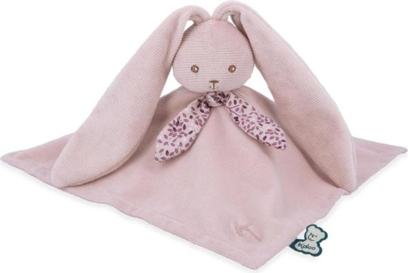 Kaloo Kaloo Lapinoo Plyšový mojkáčik pre bábätko Zajačik s dlhými ušami ružový 30 cm