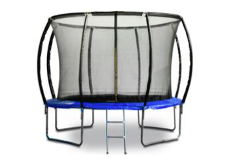 G21 Trampolína s ochrannou sieťou + schodíky, 305 cm, modrá - Trampolína