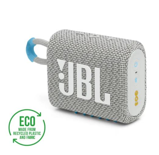 JBL GO3 Eco White - Prenosný vodotesný bezdrôtový reproduktor