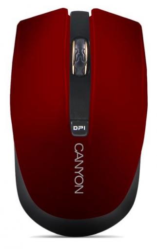 Canyon - Wireless optická myš červená
