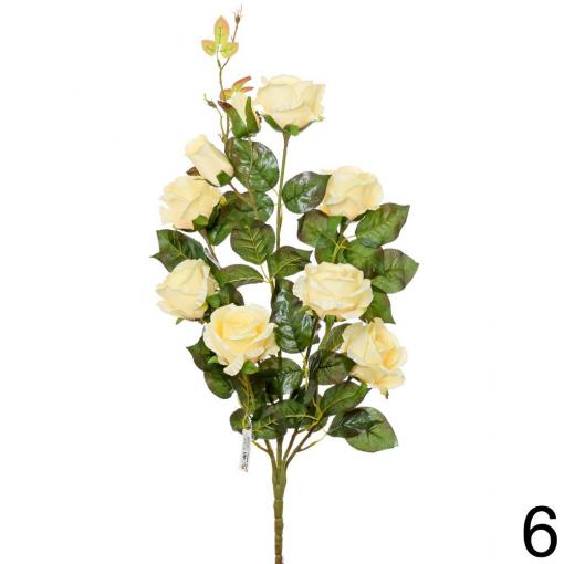 Kytica ruža postupná žltá 65cm - Umelé kvety