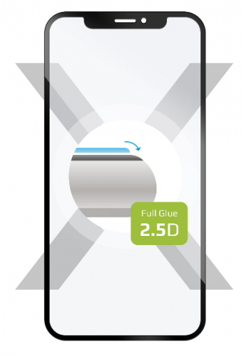 FIXED Full-Cover pre Redmi Note 7/7 Pro, lepenie cez celý displej, čierne - Ochranné tvrdené sklo