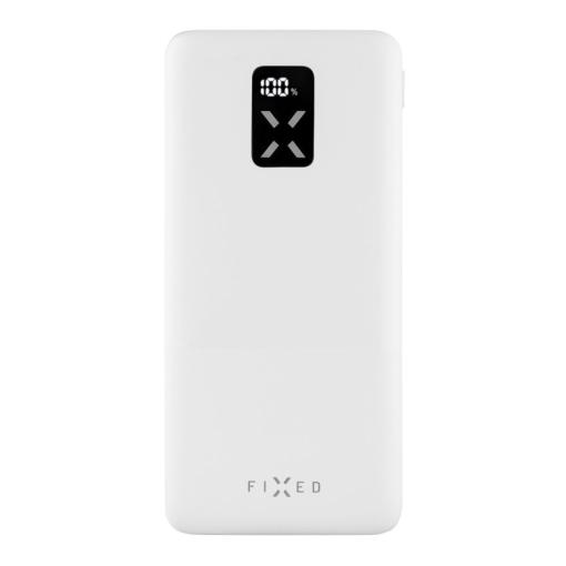 FIXED Zen 10 USB-C 10000mAh biely PD 20W - Power bank s LCD displejom