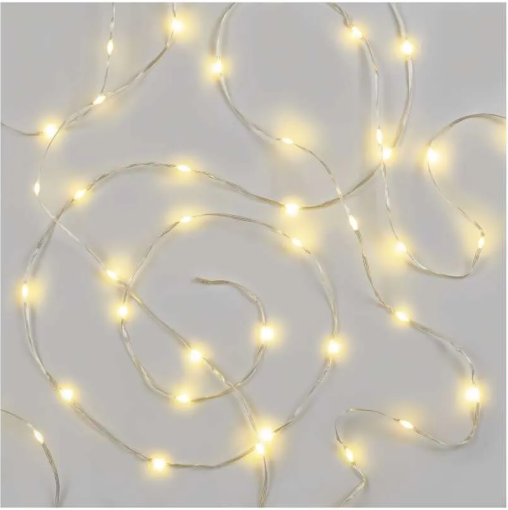 Emos LED vianočná drop reťaz 12m, vonkajšia aj vnútorná, teplá biela, časovač - Vianočné osvetlenie