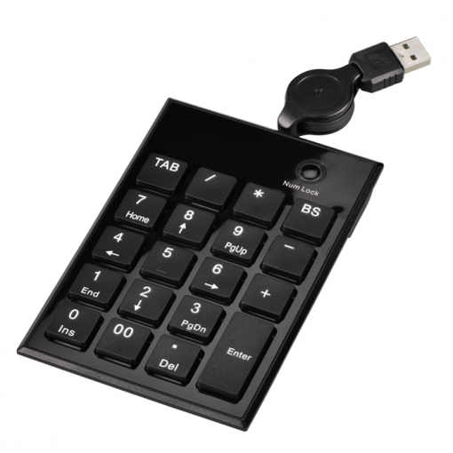 Hama SK140 Slimline numerická klávesnica čierna - Klávesnica