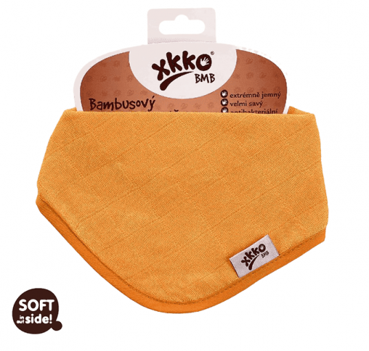 KIKKO Slintáčik/šatka bambusová Colours (1 ks) – orange