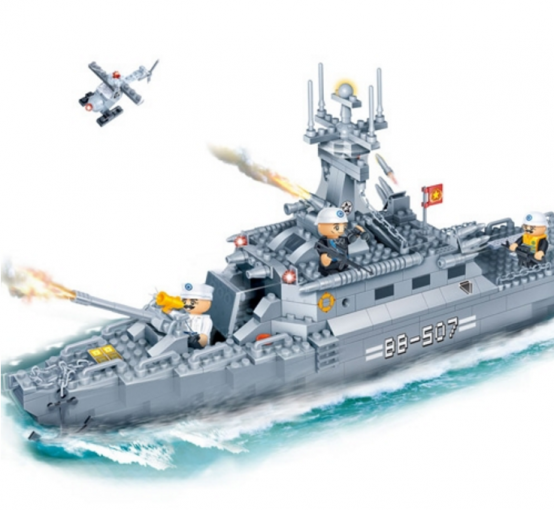 BanBao Defence Force Bojová loď - Stavebnica