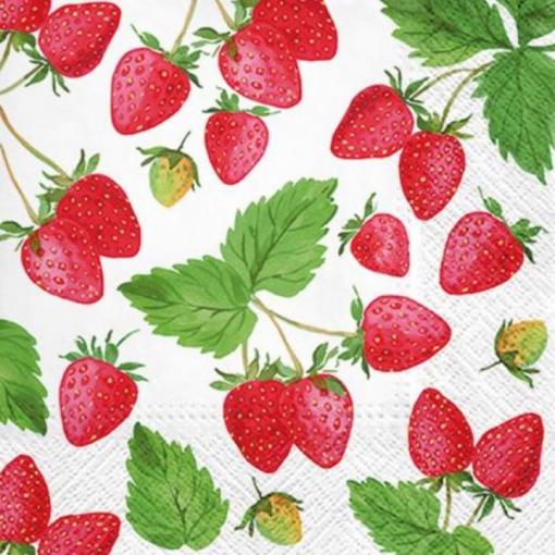 Fresh strawberry 33x33cm - Servítky