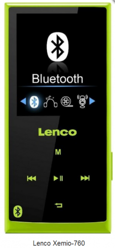 Lenco XEMIO-760 zelený - MP3 prehrávač
