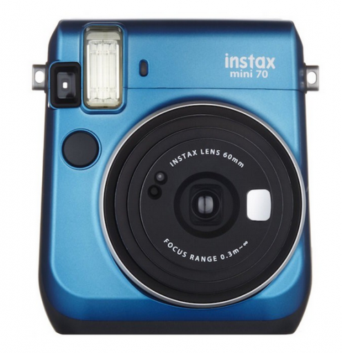 Fujifilm Instax mini 70 modrý - Fotoaparát s automatickou tlačou