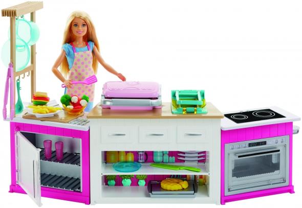 Mattel Barbie VYMAZAT Mattel Barbie Kuchyňa snov FRH73 - Kuchynka