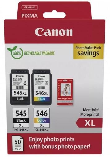 Canon PG-545XL / CL-546XL + 50ks fotopapier 10x15cm GP-501 - Náplne pre tlačiareň
