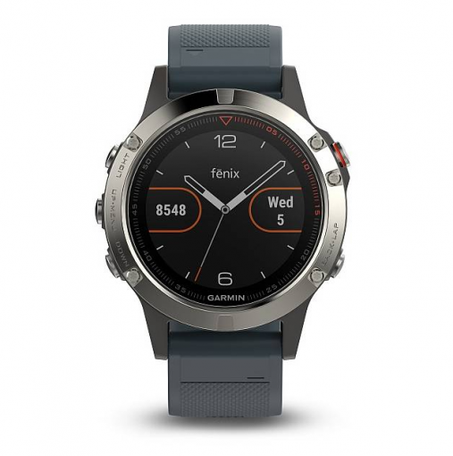 Garmin fénix 5 Silver, Granite band - smart hodinky