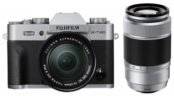 Fujifilm X-T20 strieborný + Fujinon XC16-50mm II F3.5-5.6 + XC50-230mm F4.5-6.7 II - Digitálny fotoaparát