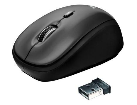 Trust Yvi black - Wireless optická myš čierna