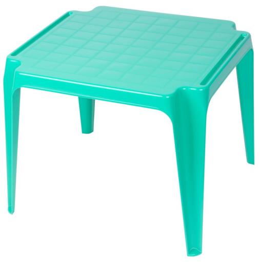 TAVOLO BABY Green - Stôl detský, plastový, zelený, 55x50x44 cm,