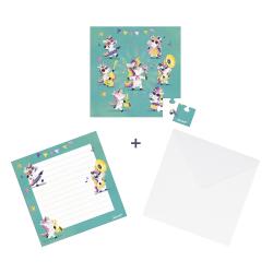 Janod Janod Blahoželanie k narodeninám s puzzle Jednorožec
