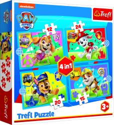 Trefl Trefl Puzzle 4v1 - Šteniatka v behu / Viacom PAW Patrol