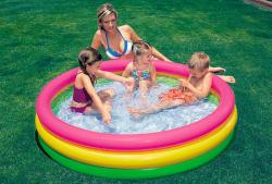 Intex Intex nafukovací detský bazénik trojfarebný, 147x33 cm