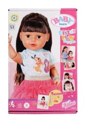Zapf Staršia sestrička BABY born Play & Style, brunetka , 43 cm
