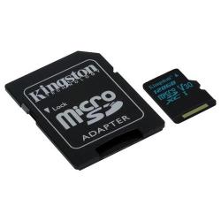 Kingston Canvas Go MicroSDXC 128GB Class U3 UHS-I V30 (r90MB,w45MB)