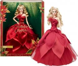 Mattel Mattel Barbie Vianočná bábika blondýnka HBY03