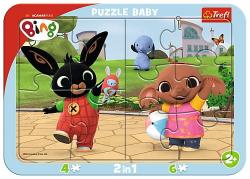 Trefl Trefl Baby puzzle s rámčekom - Bing