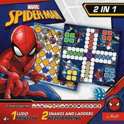 Trefl Hra 2v1 - Človeče, nehnevaj sa! + Hady a rebríky - Spiderman