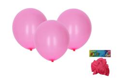 Wiky Balónik nafukovací 30cm - sada 10ks, ružový